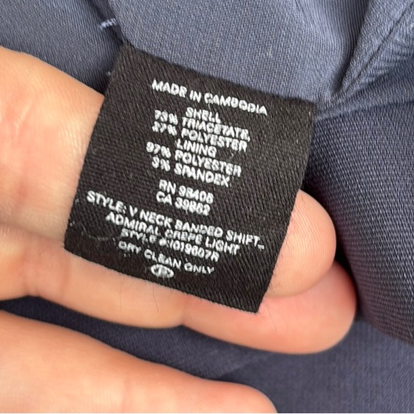 Theory V-Neck Banded Shift Dress - Picture 6 of 6